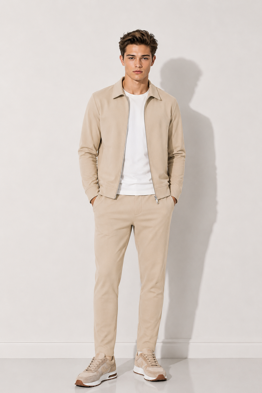 Champagne Beige Tech Suit